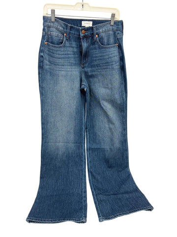 Evereve wide leg blue jeans