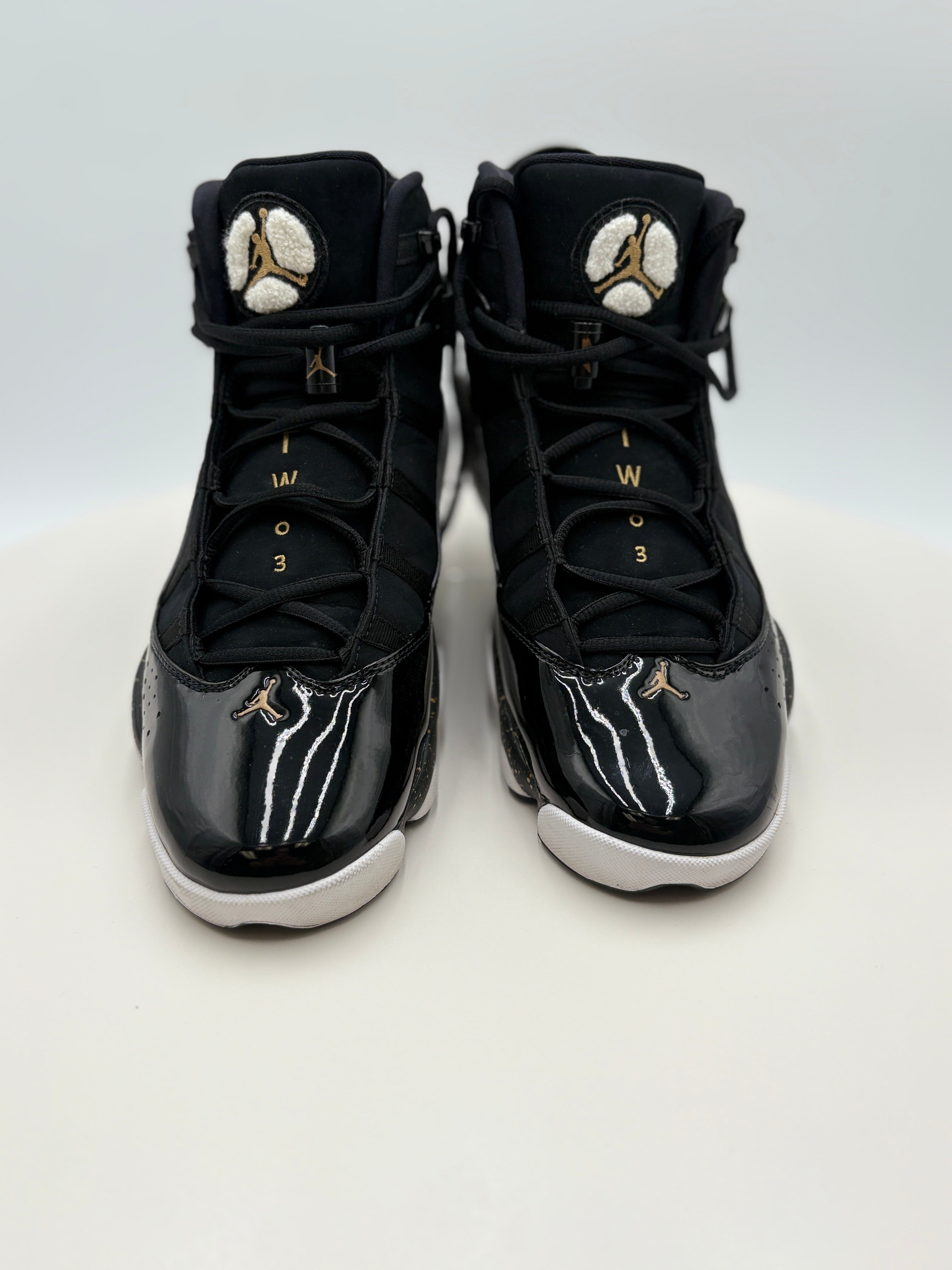 Jordan 6 Rings Black Metallic Gold White (322992-007) Authenticated