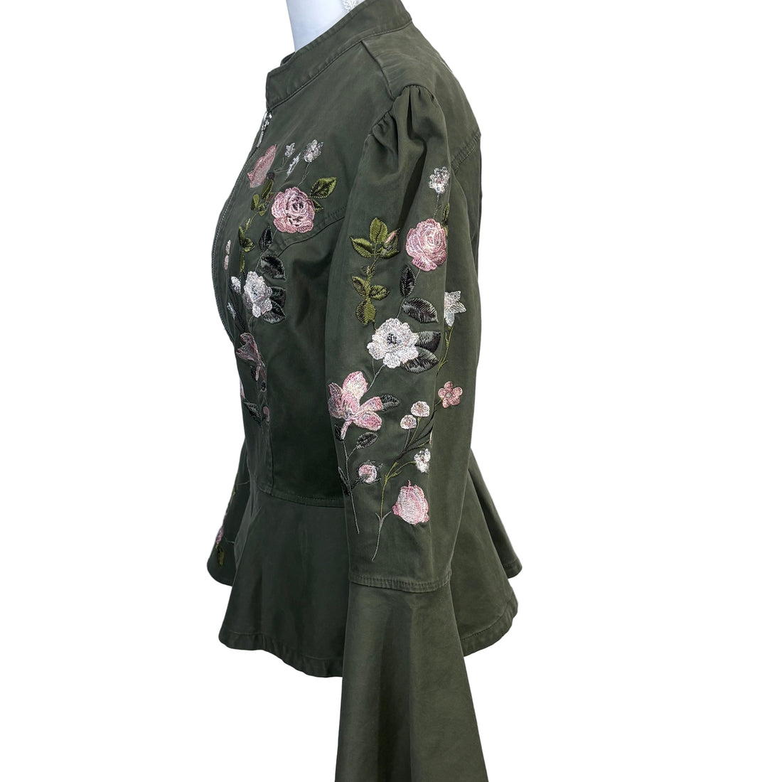 I.N.C Internation Concepts embroidered light weight jacket with flared wrist NWT, size extra large