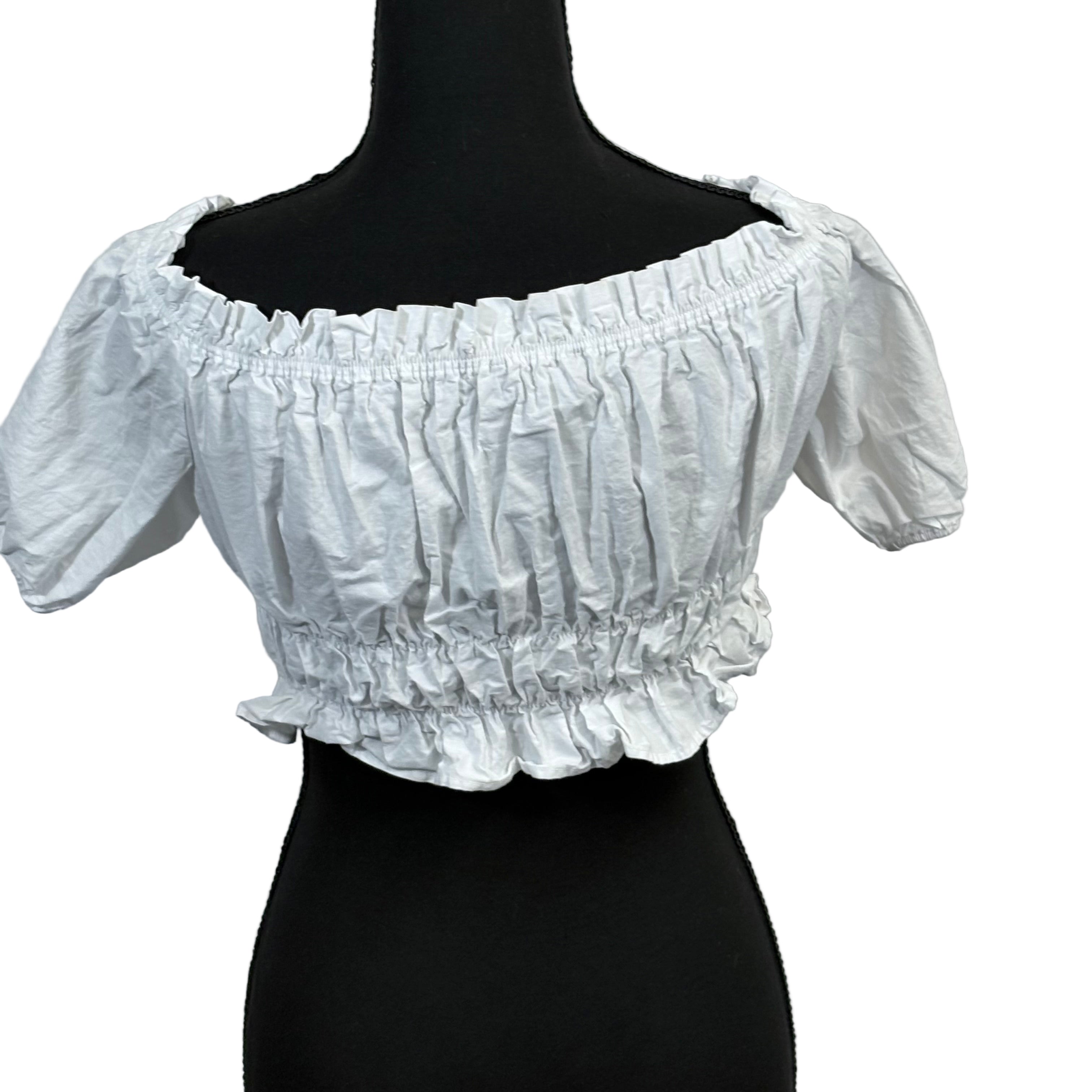 Zara short sleeve crop top, size small