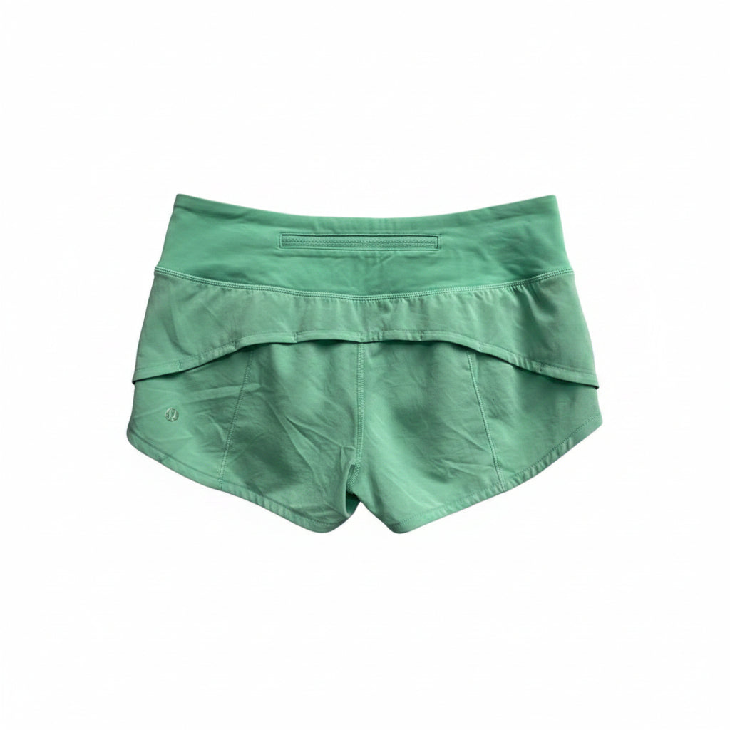 Lululemon neon green short shorts