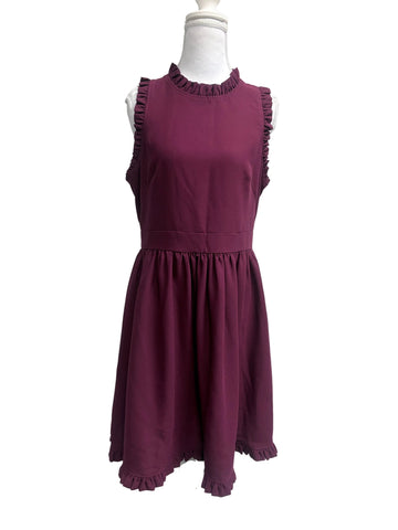 Kate Spade Burgandy Cocktail Dress Medium