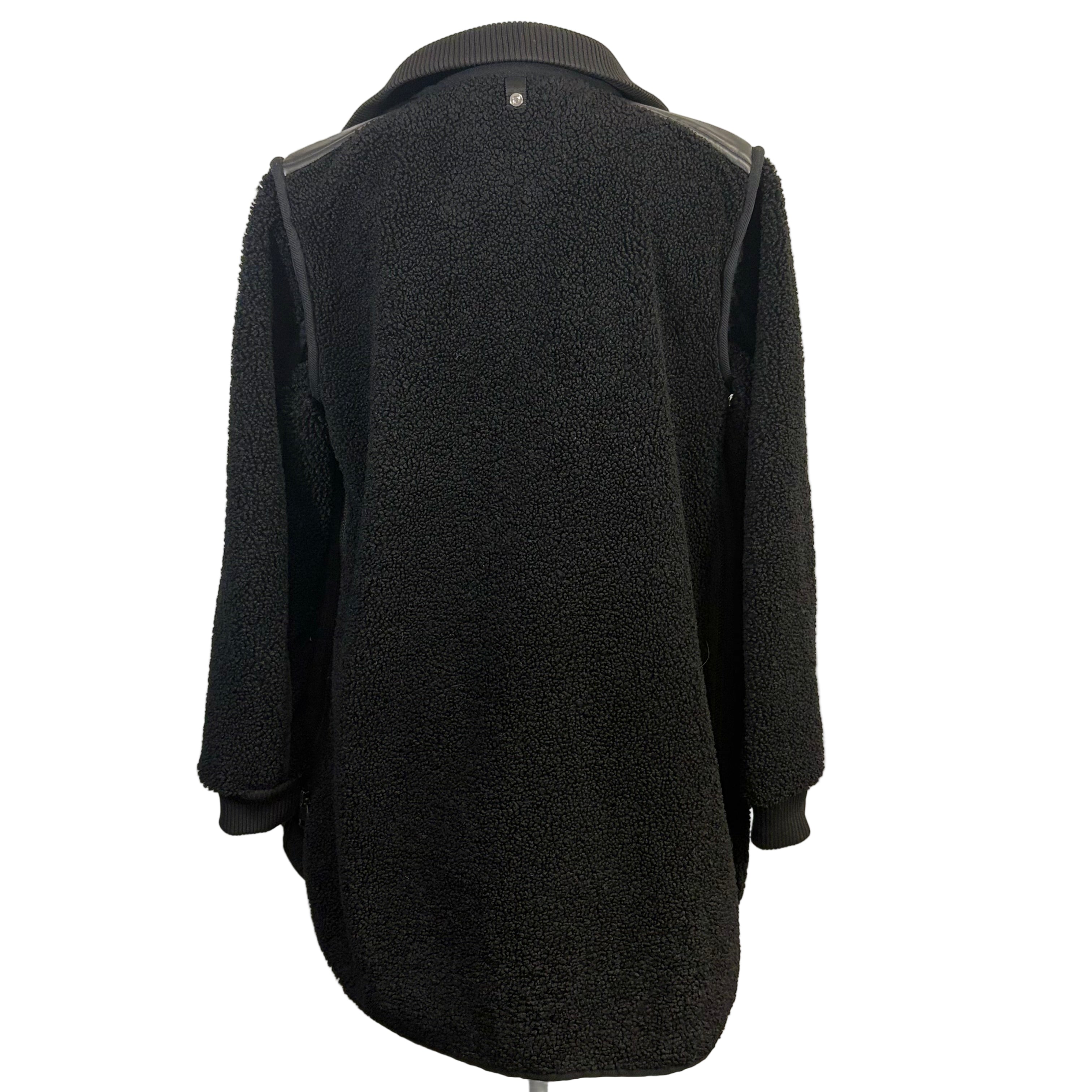 Adroit Atelier Faux leather women's long sleeve Jacket, size medium