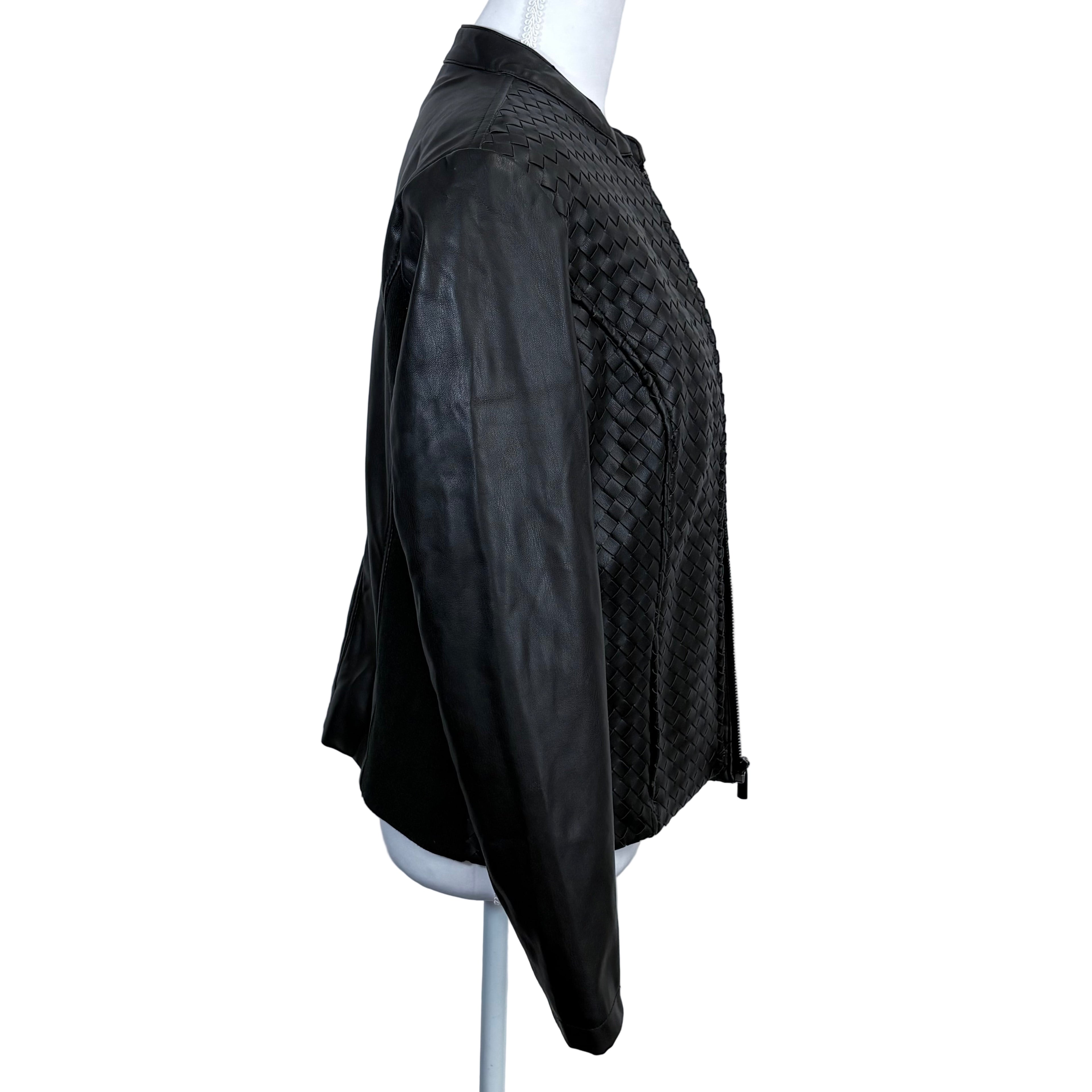 Coleen Lopez faux leather jacket, size small