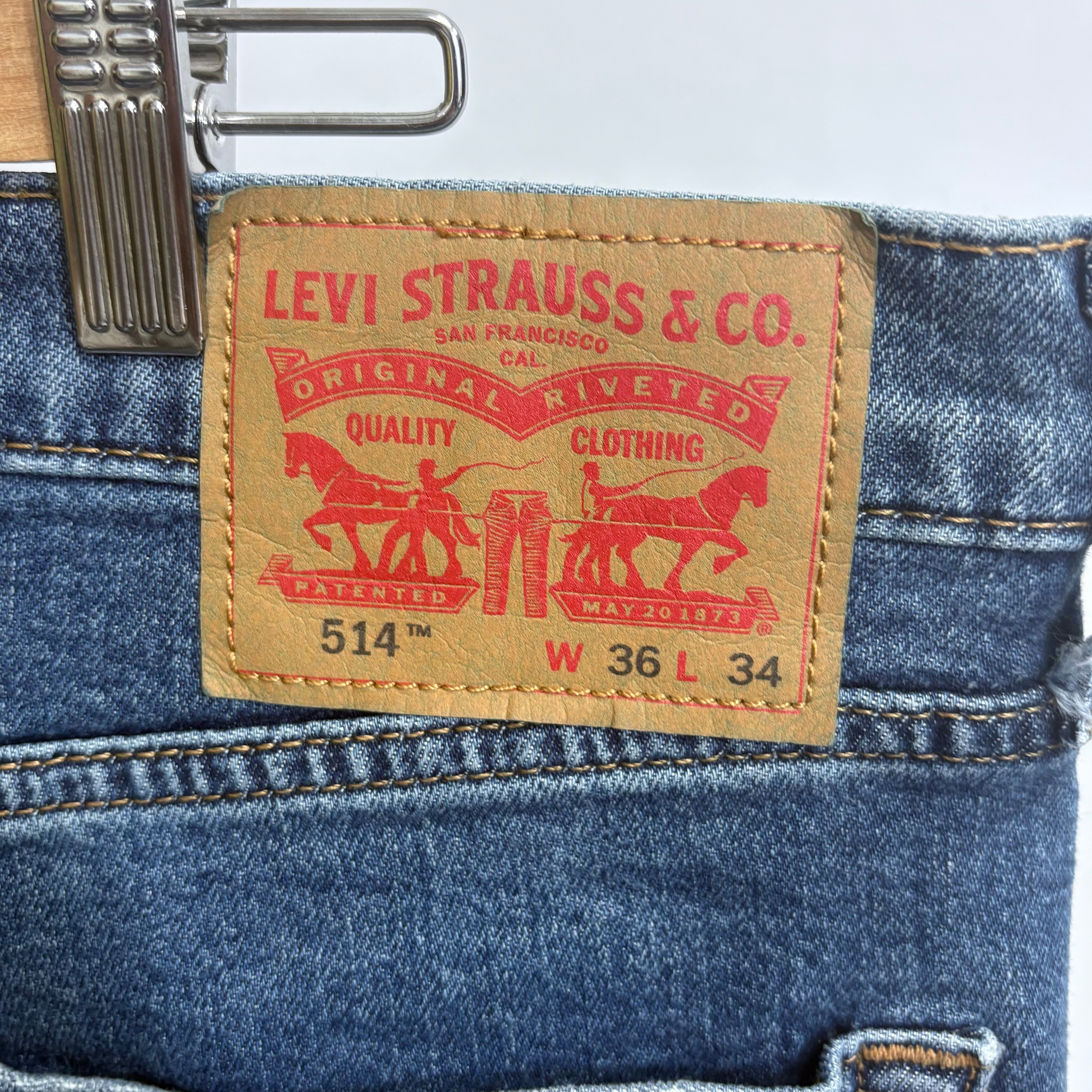 Levi 514 Straight leg jeans, waist 36"