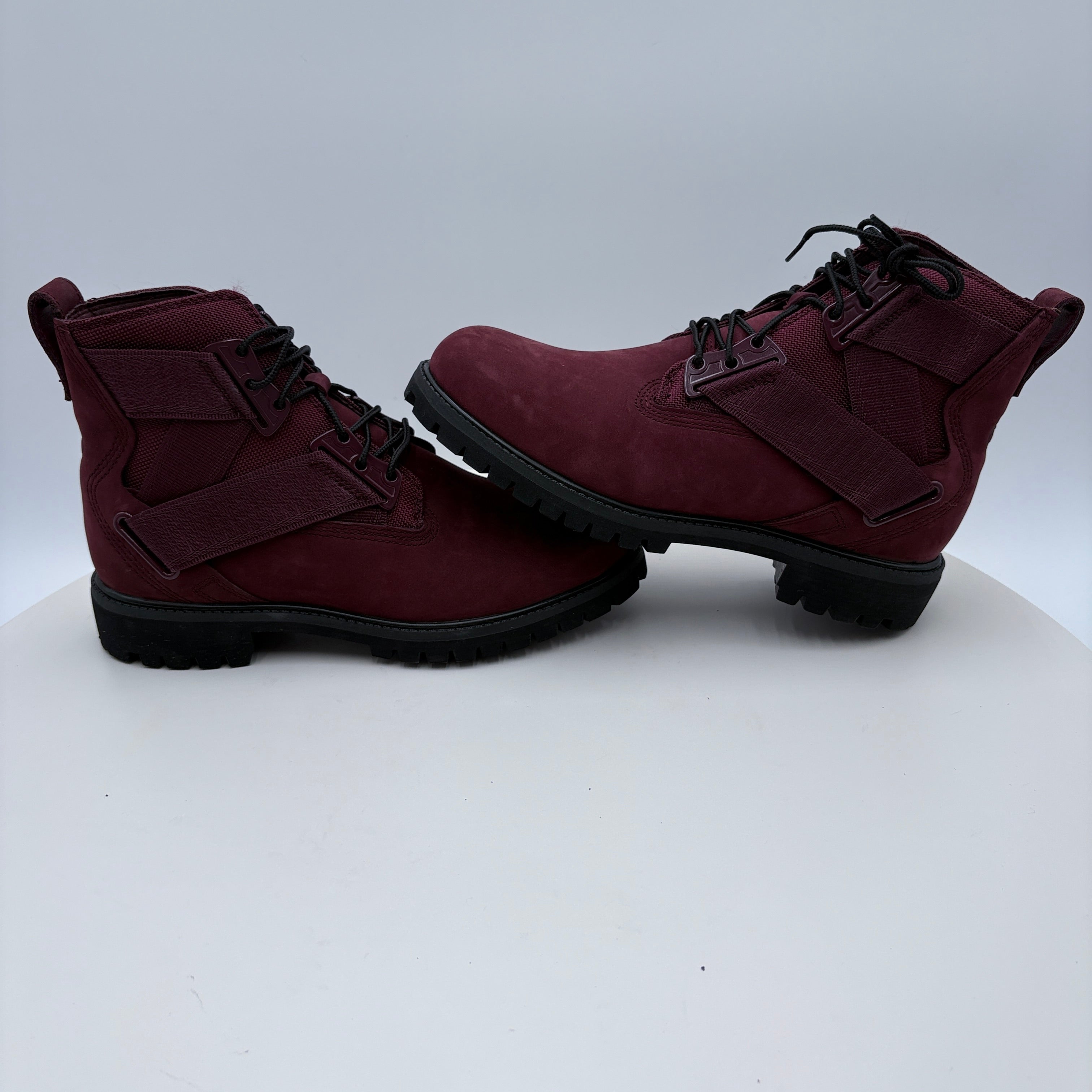 Timberland Nylon and Leather Burgandy Men's boots