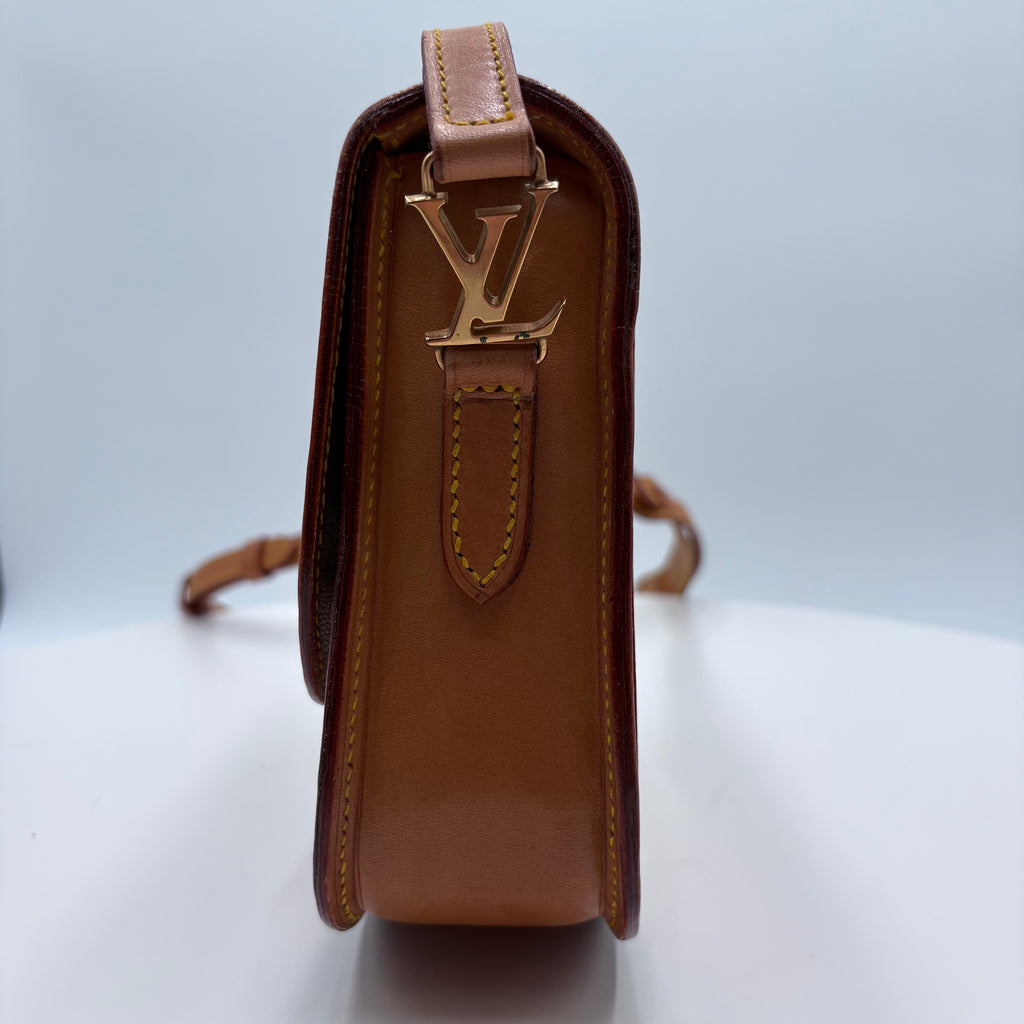 Authenticated Louis Vuitton vintage saddle cross body purse