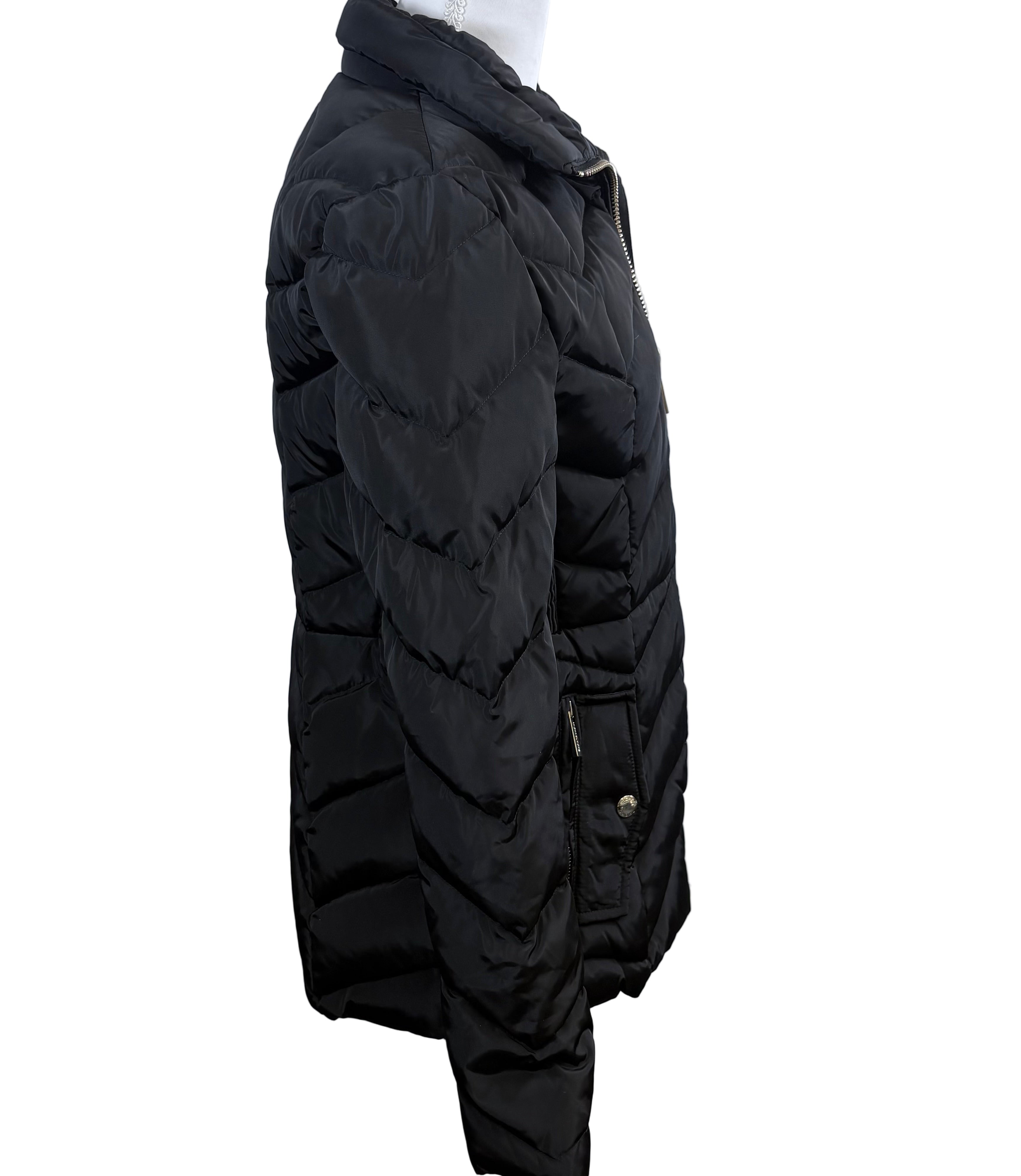 Michael Kors long sleave puffer jacket, size petite small
