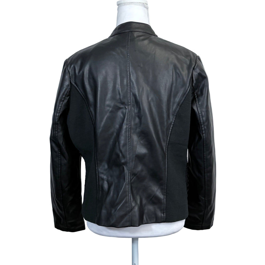 Coleen Lopez faux leather jacket, size small