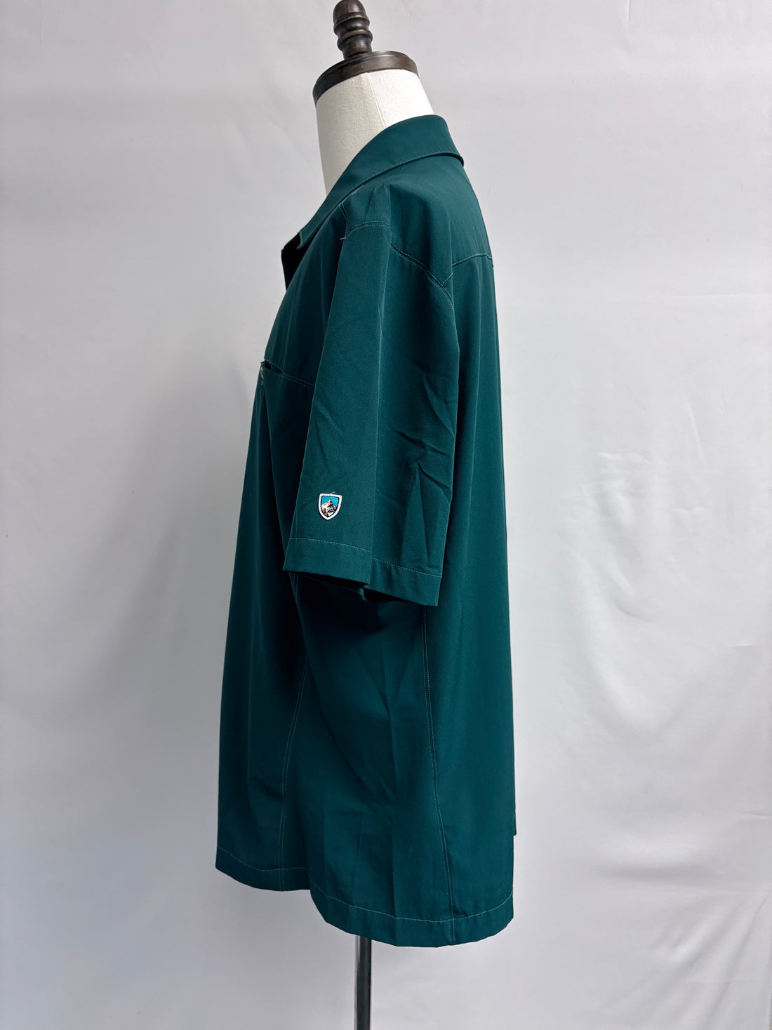 Kuhl Men's Short Sleeve dark greenish blue shirt