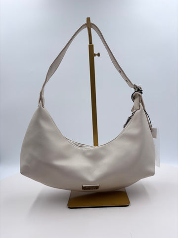 Madden NYC Cream Half Moon Handbag