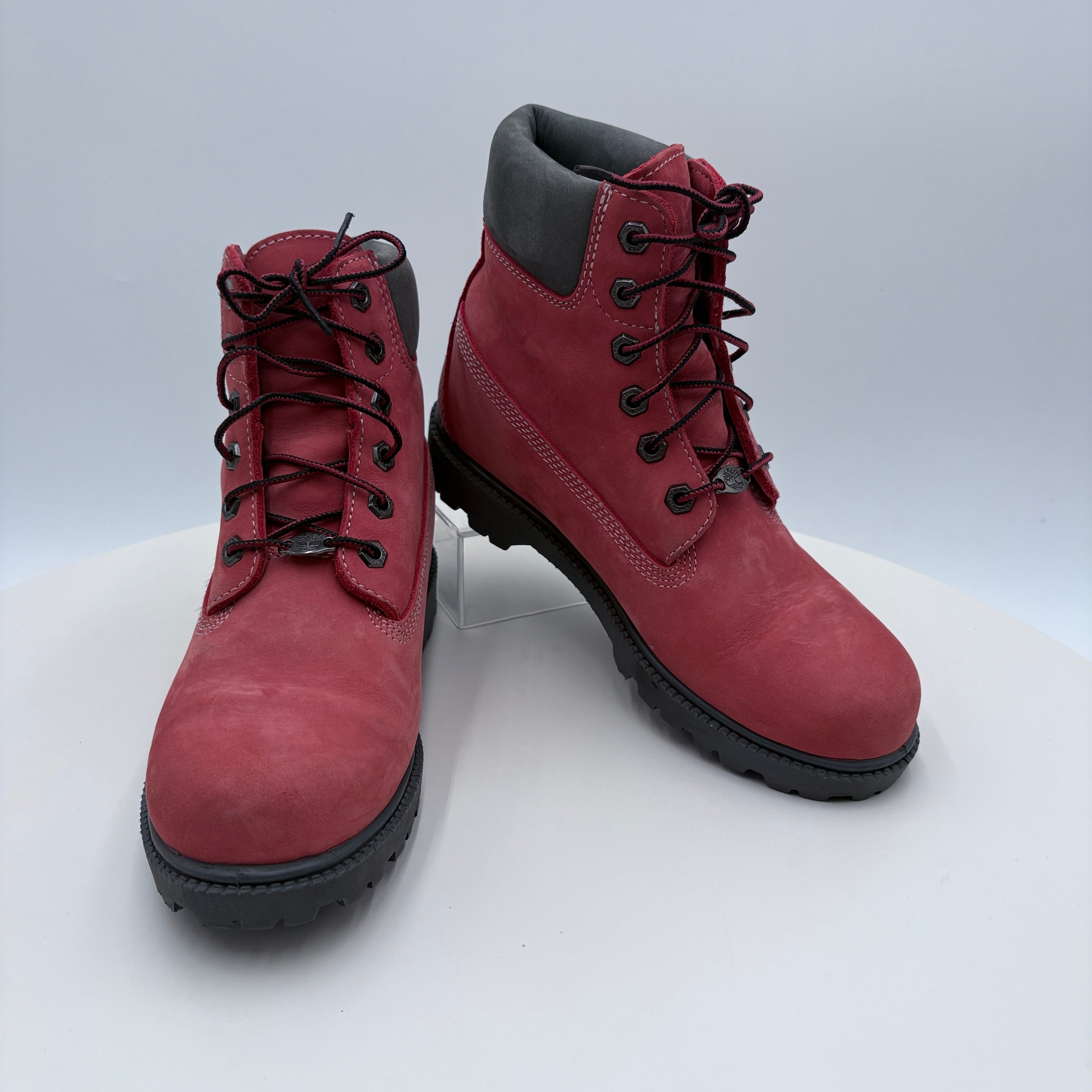 Timberland women's brick red boots, like new in box