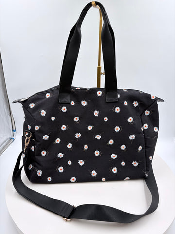 Alice + Olivia Tote black with daisy's