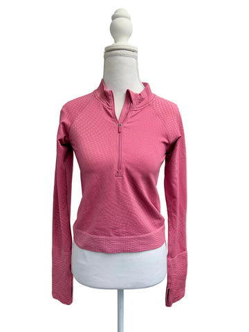 Lululemon Swiftly Tech 1/12 Zip with thumbholes in Paris Pink