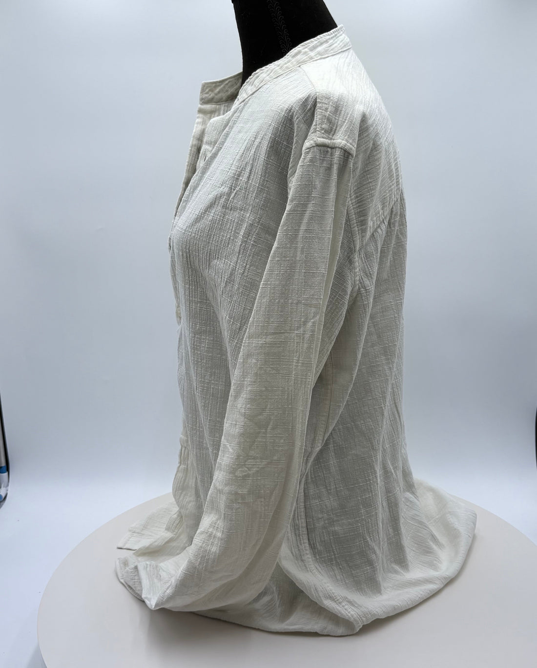 Zara long sleeve linen shirt, size medium