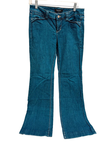 White House Black Market Flared blue jeans