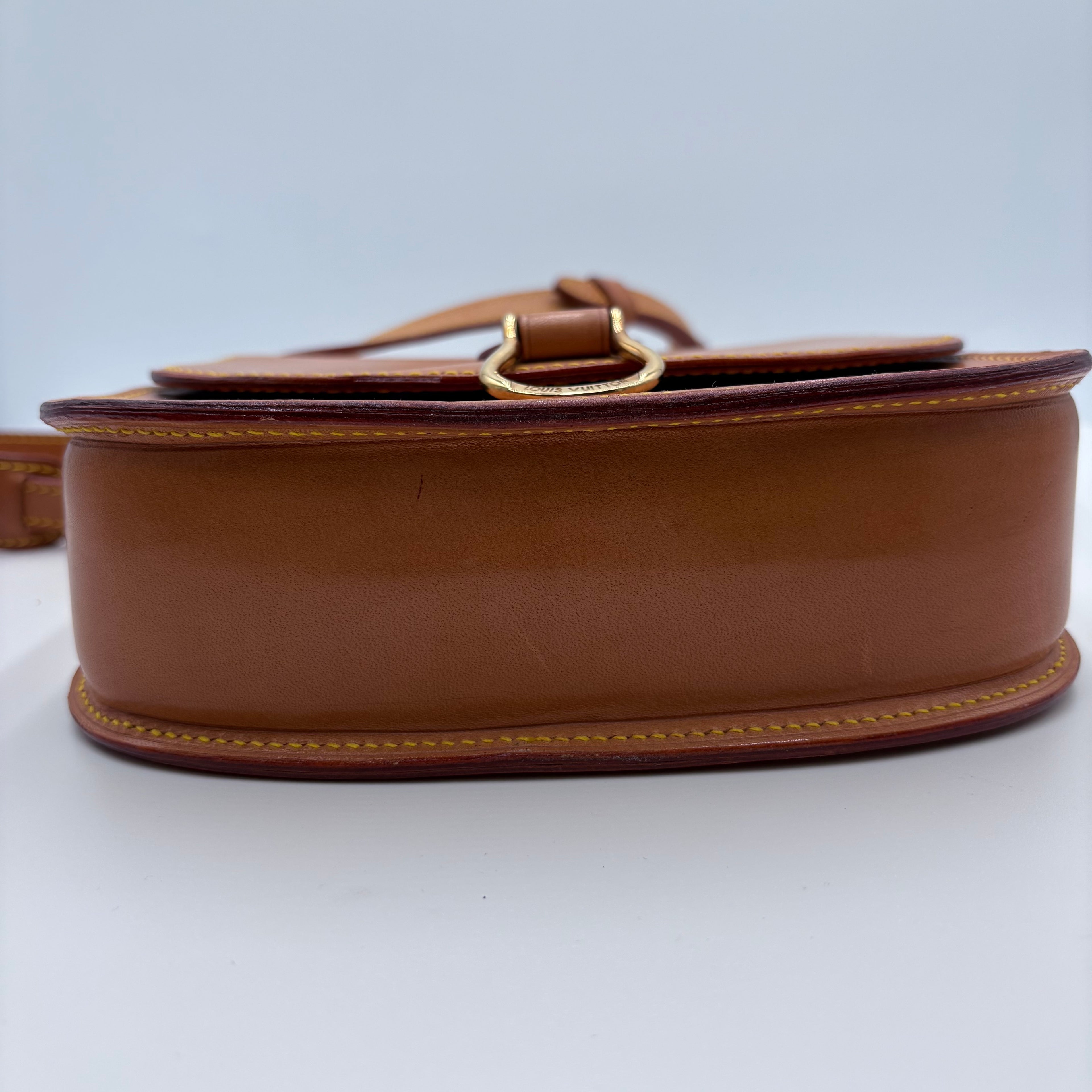 Authenticated Louis Vuitton vintage saddle cross body purse