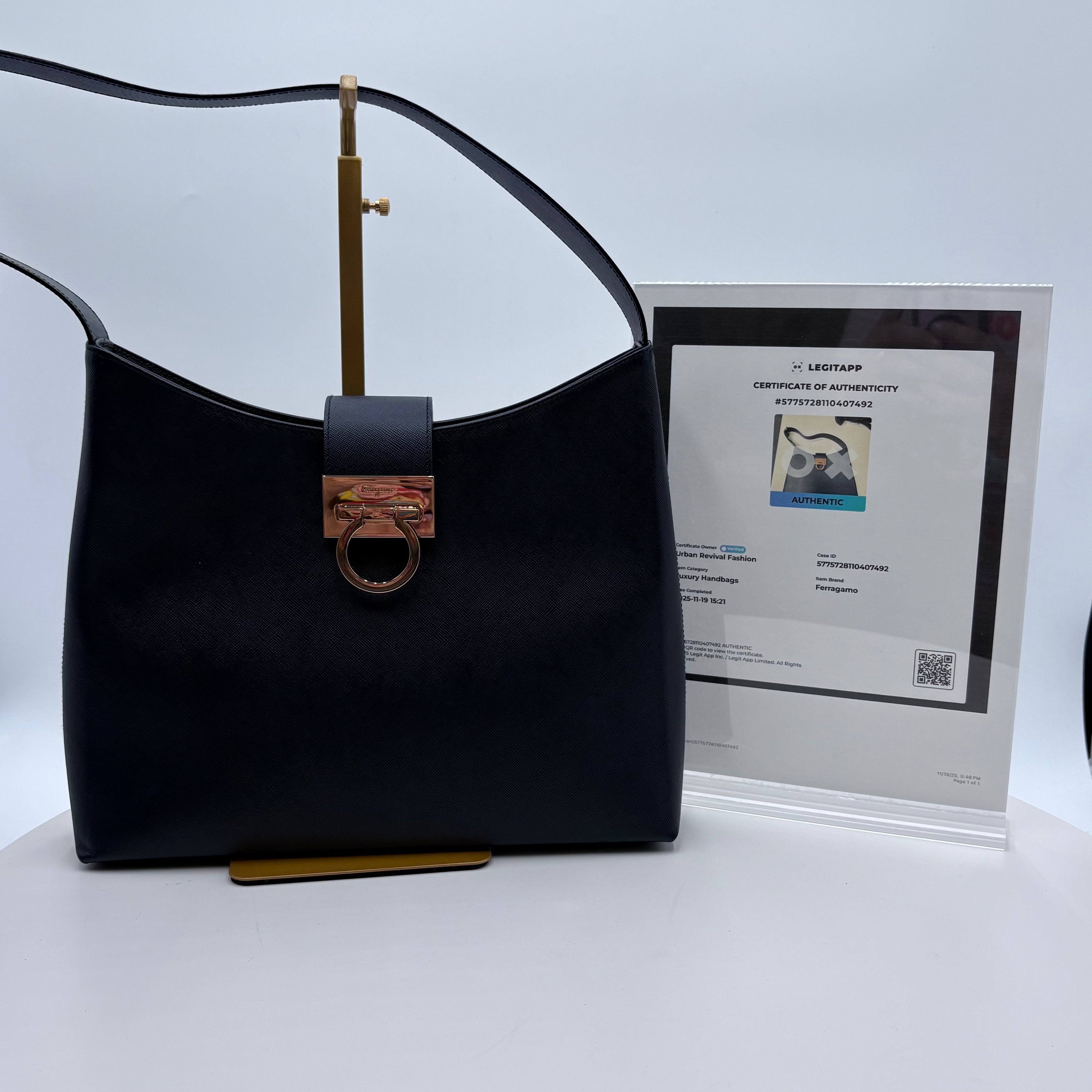 Authenticated Farragamo shoulder bag