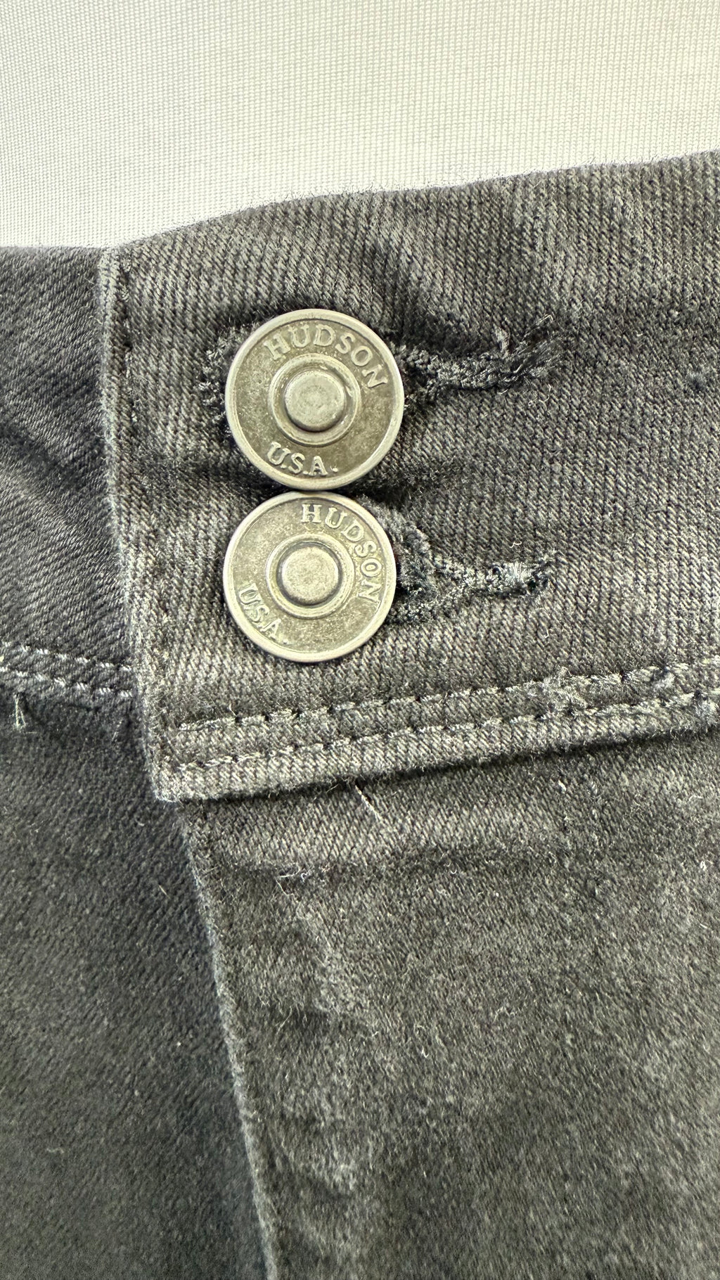 Hudson Los Angeles Black Straight leg jeans NWT, size 14, waist 34"