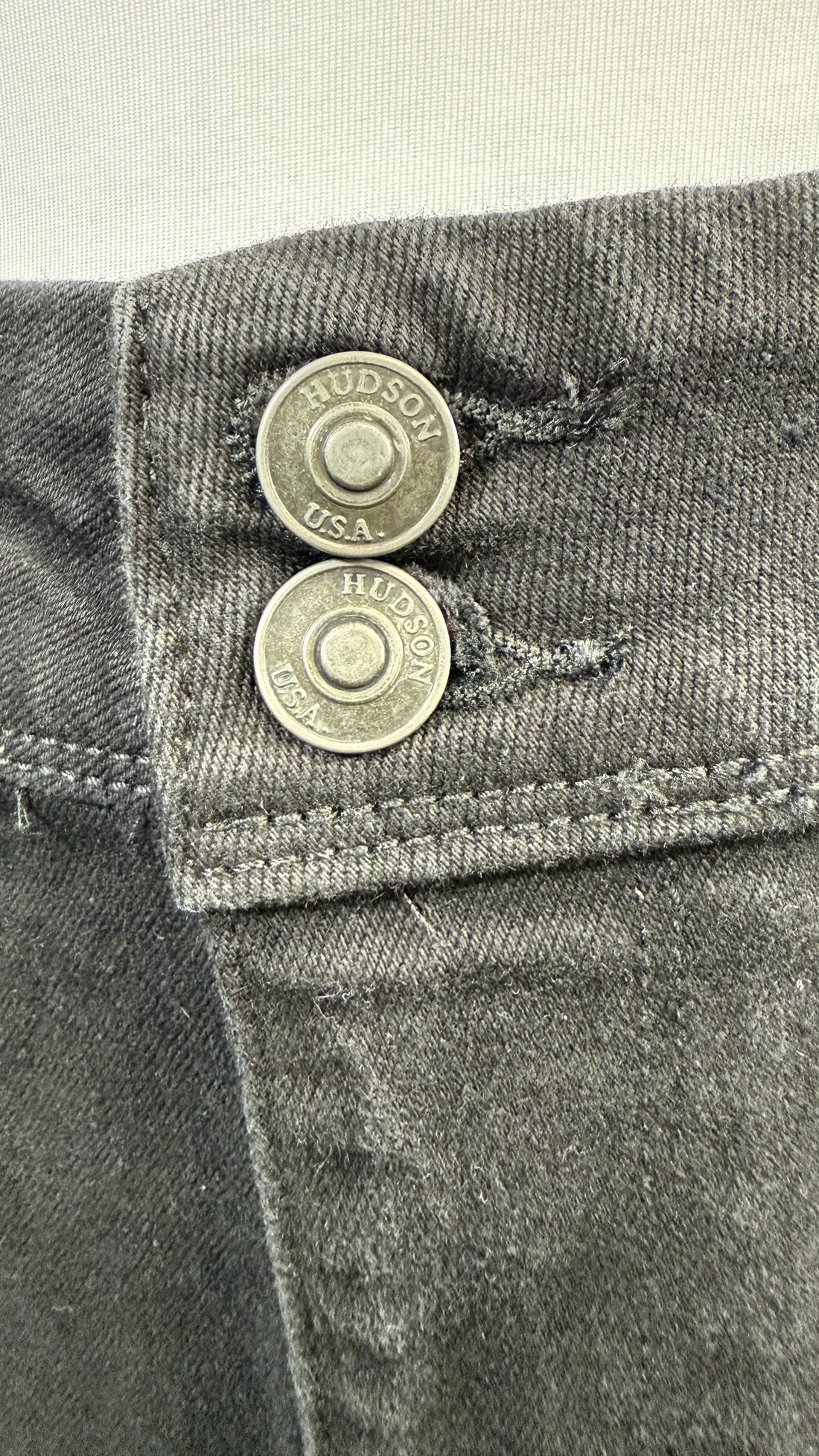 Hudson Los Angeles Black Straight leg jeans NWT, size 14, waist 34"