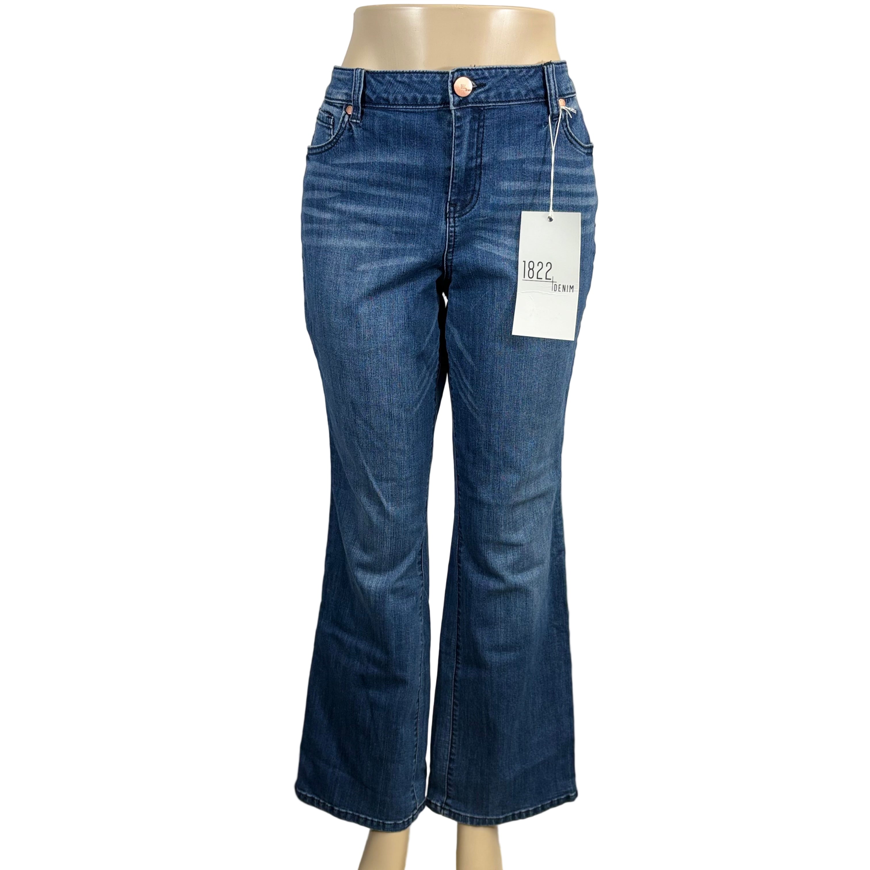 1822 Denim straight leg Jeans NWT, size 14, waist 32"