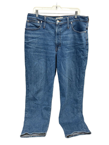 Madwell Curvy Perfect Vintage Straight Let blue jeans
