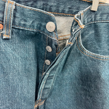 Levi 501 button fly men's jeans, waist size 34"