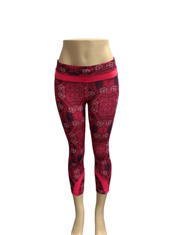 Lululemon red print leggings