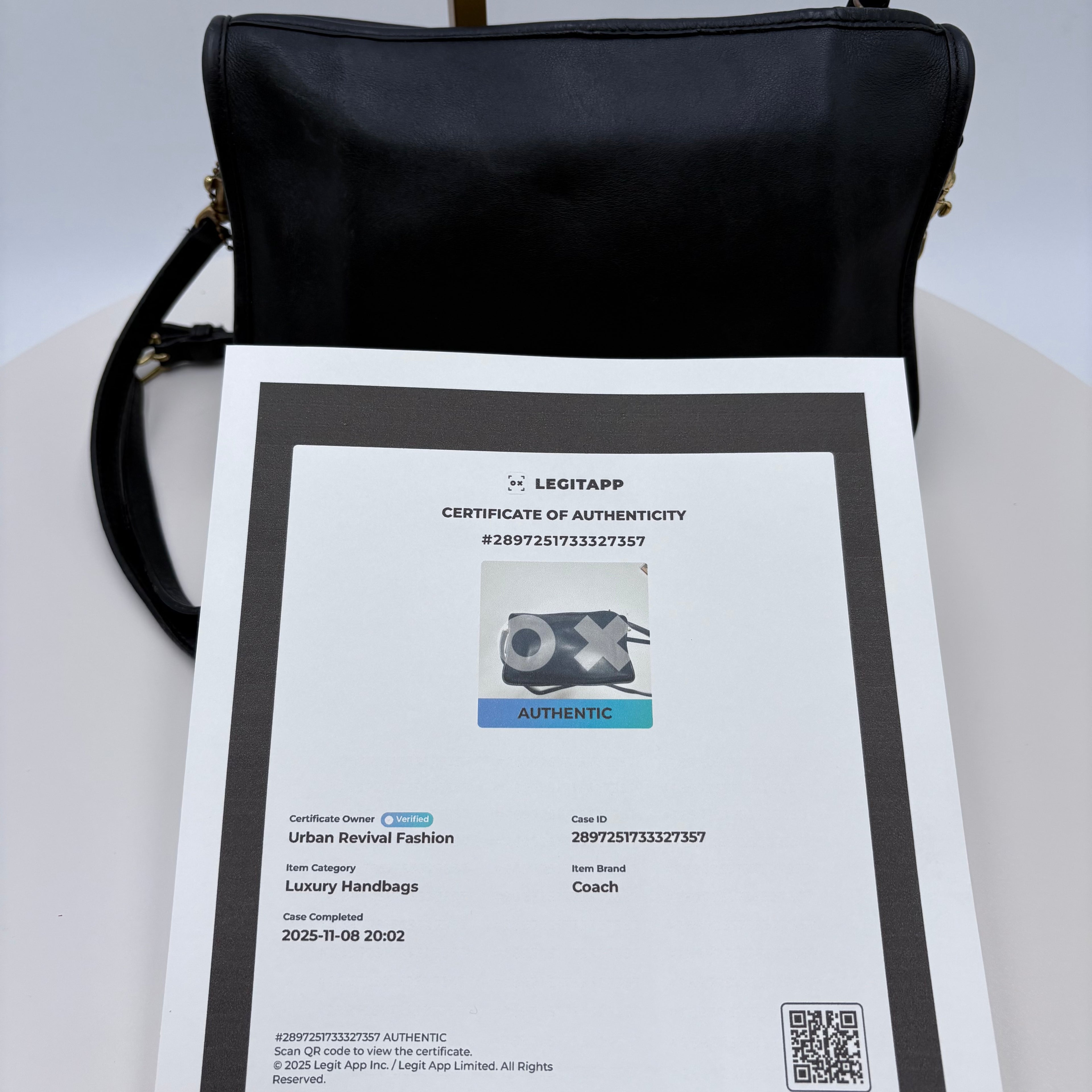 Authenticated Vintage Coach Cross body purse