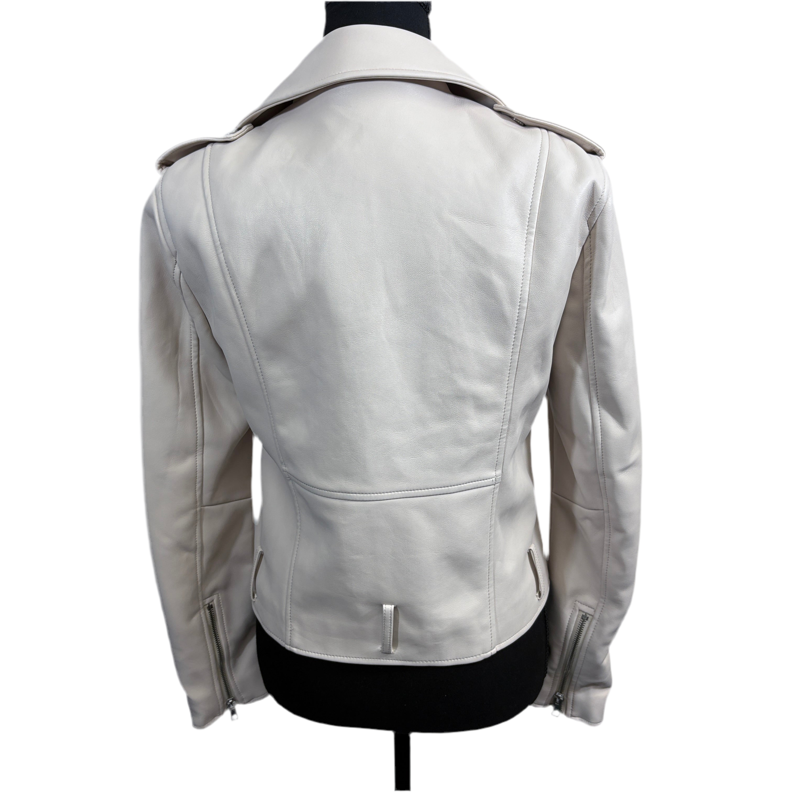 Truth by Republic Faux Leather cream Jacket, size small