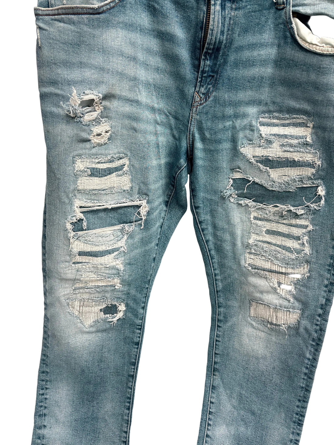 American Eagle flex straight leg blue jeans