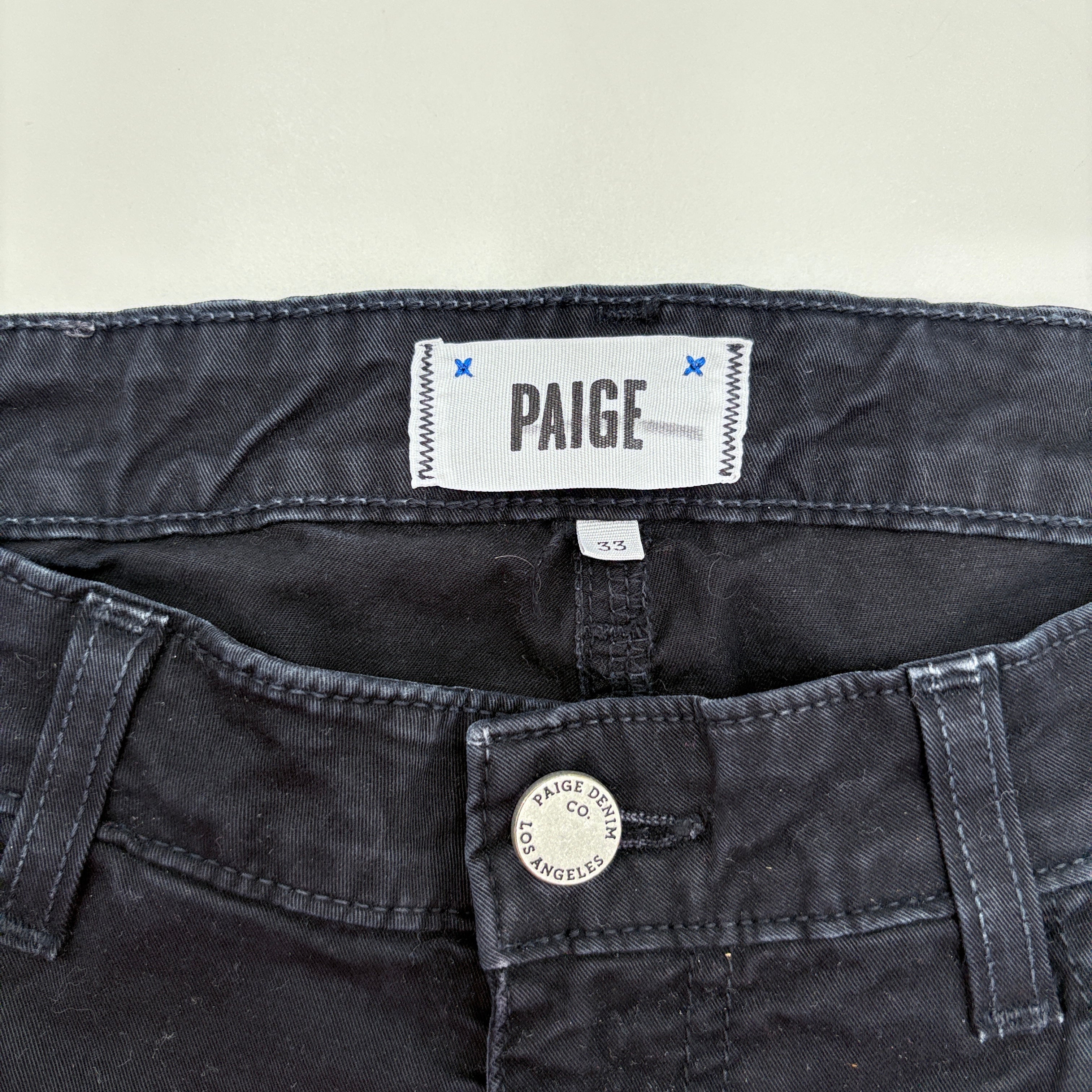 Paige straight Leg Denim Jeans, size medium, waist 33"