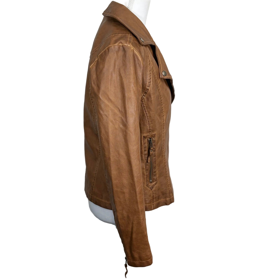 Max Studio faux leather jacket, size small