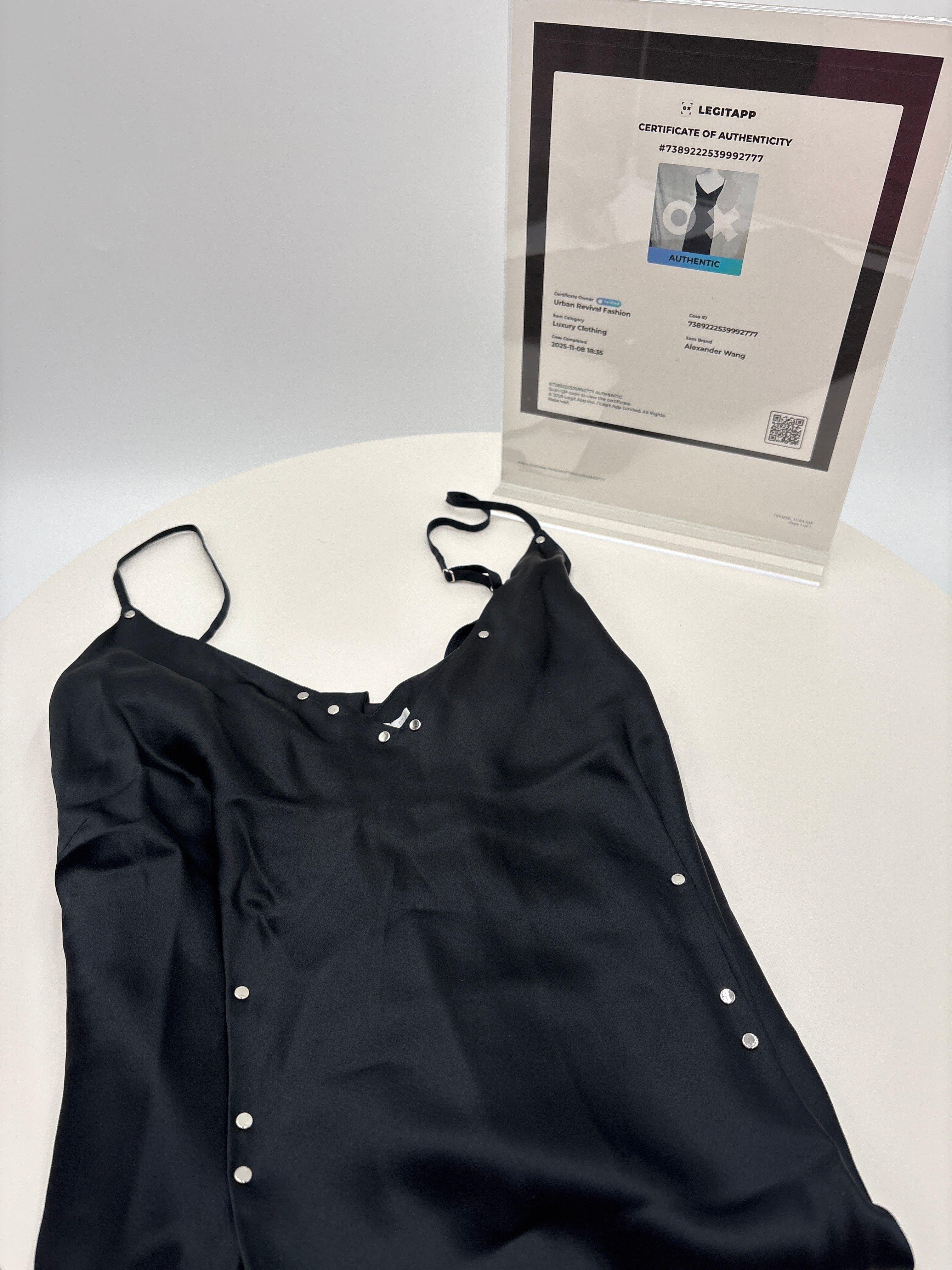 Authenticated Alexander Wang Black Dress, size 10