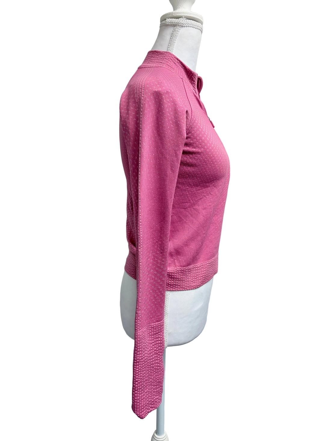 Lululemon Swiftly Tech 1/12 Zip with thumbholes in Paris Pink
