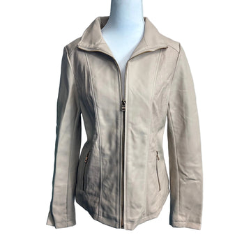 Marc New York Faux Leather Long Sleeve Jacket