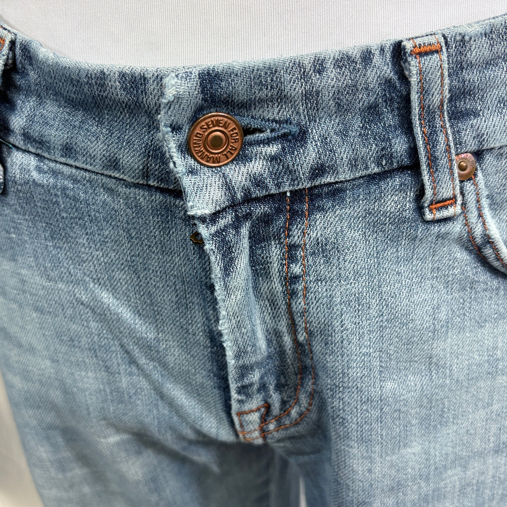 7 For All Mankind, straight leg jeans, waist 28"