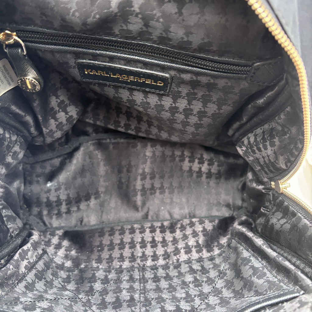 Karl Lagerfeld Nylon black Backpack purse