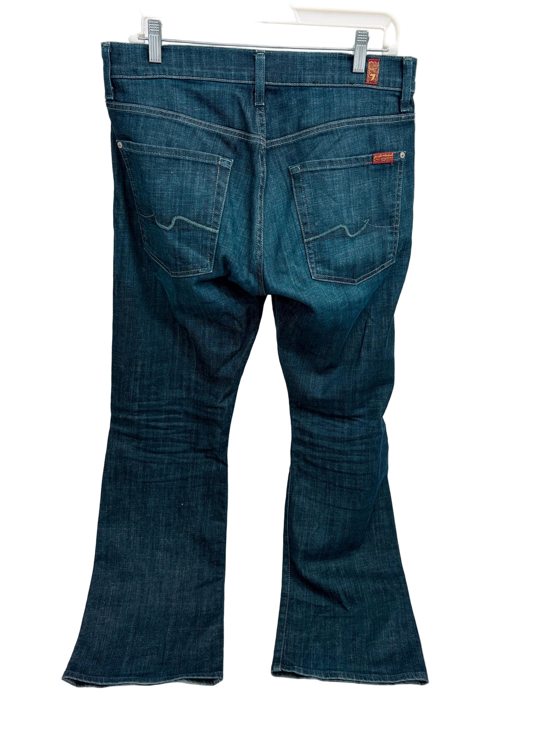 7 for all mankind Brett straight leg blue jeans
