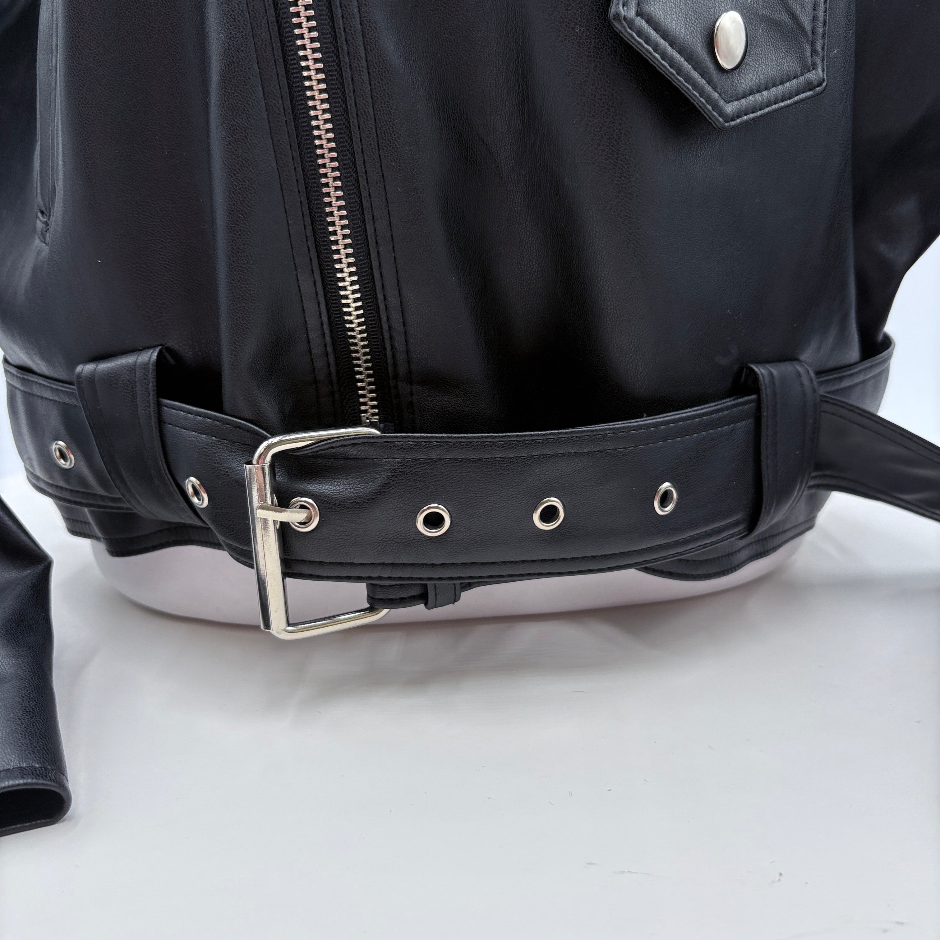 Storets Faux leather biker style jacket, size Small