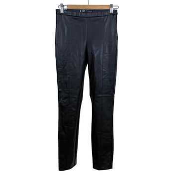 Zara skinny leg faux leather pants, size medium, waist 26"