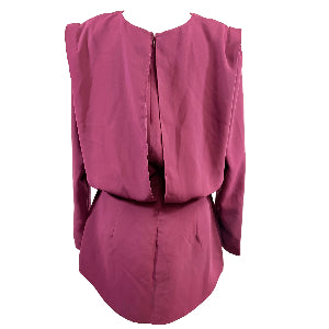 Pink blouse with long sleeves on a white background