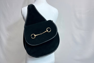 Authenticated Gucci Horsebit Suede Sling Backpack | Italian Luxury Icon