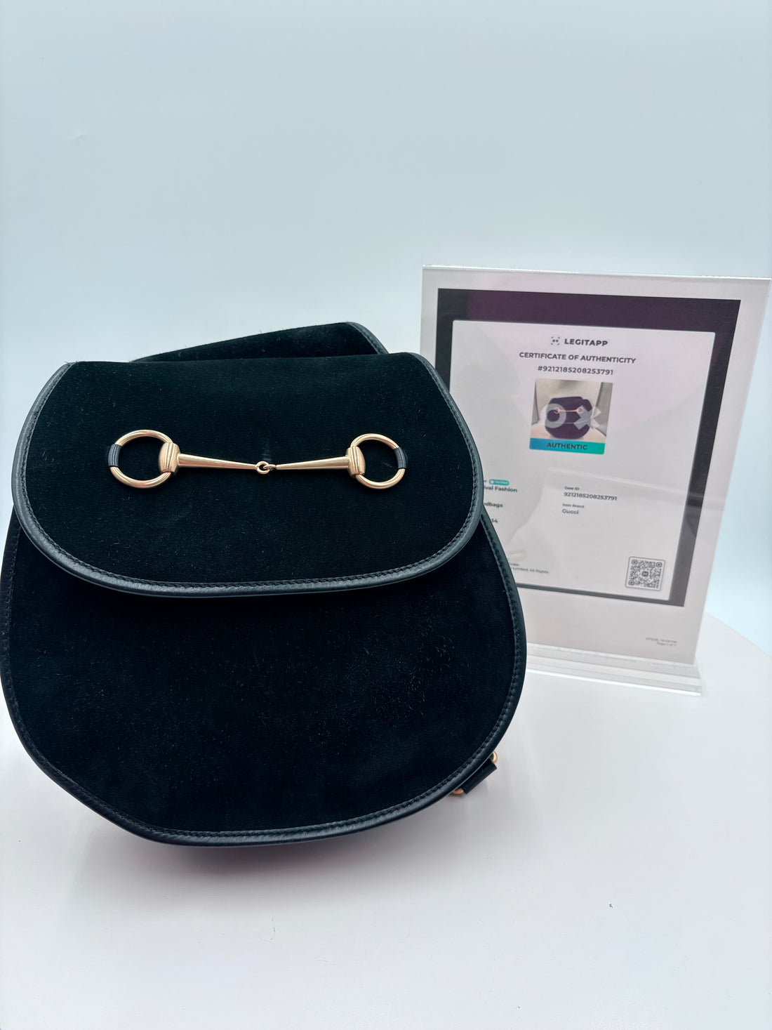 Authenticated Gucci Horsebit Suede Sling Backpack | Italian Luxury Icon