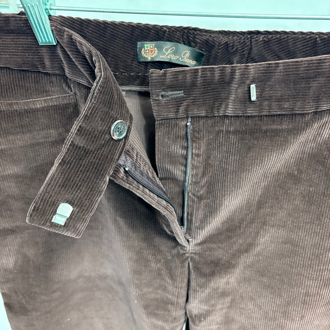 Authenticated Loro Piana corduroy pants, size extra large