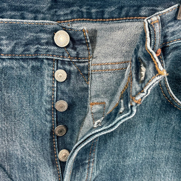 Levi 501 button fly men's jeans, waist size 34"