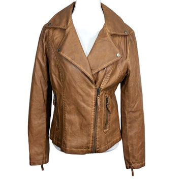 Max Studio faux leather jacket, size small