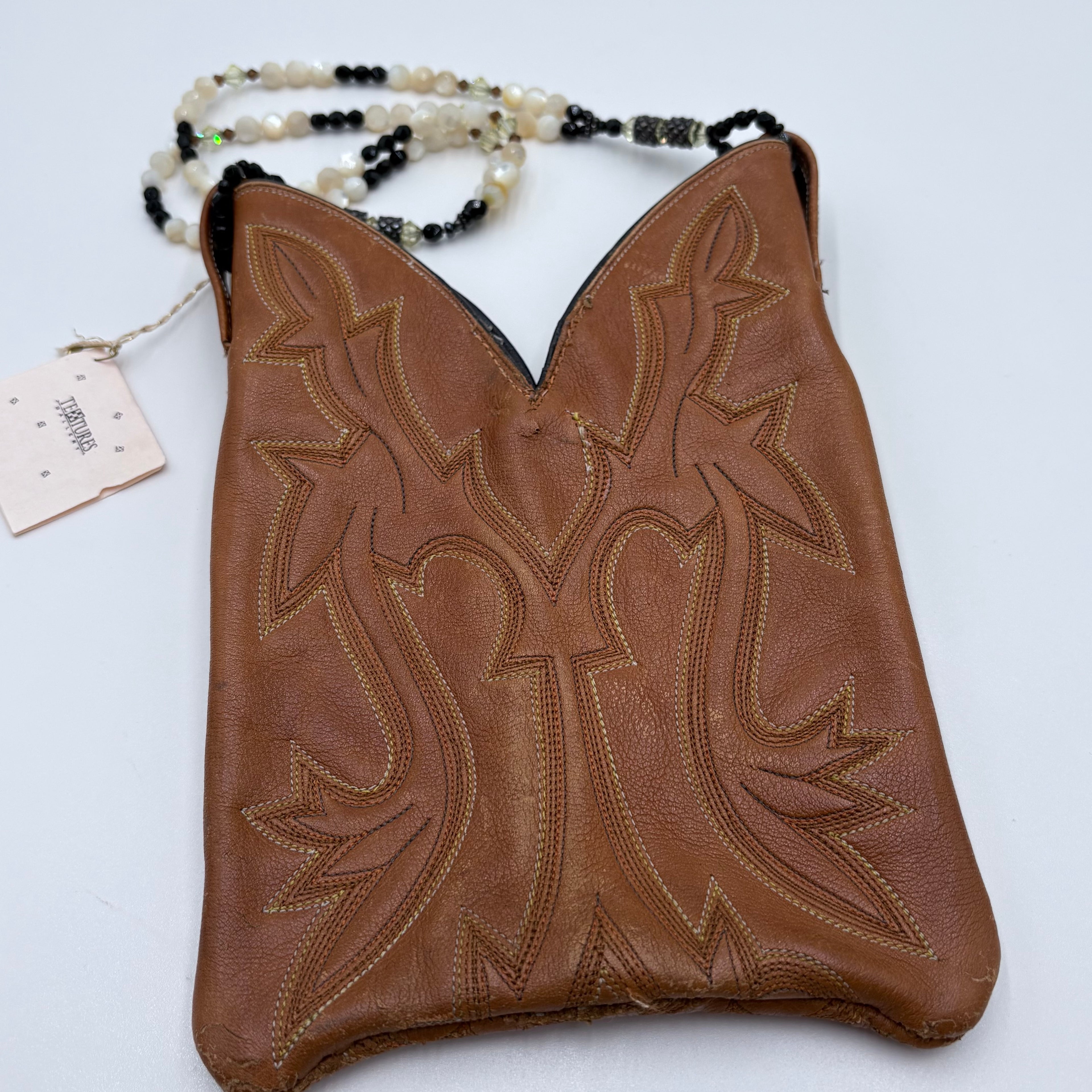 Cowboy boot purse handbag homemade