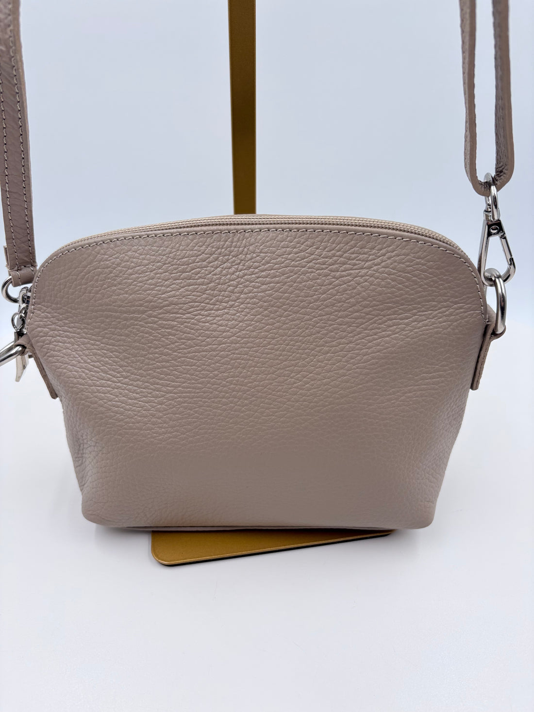 Borse In Pelle Tan Dome Crossbody