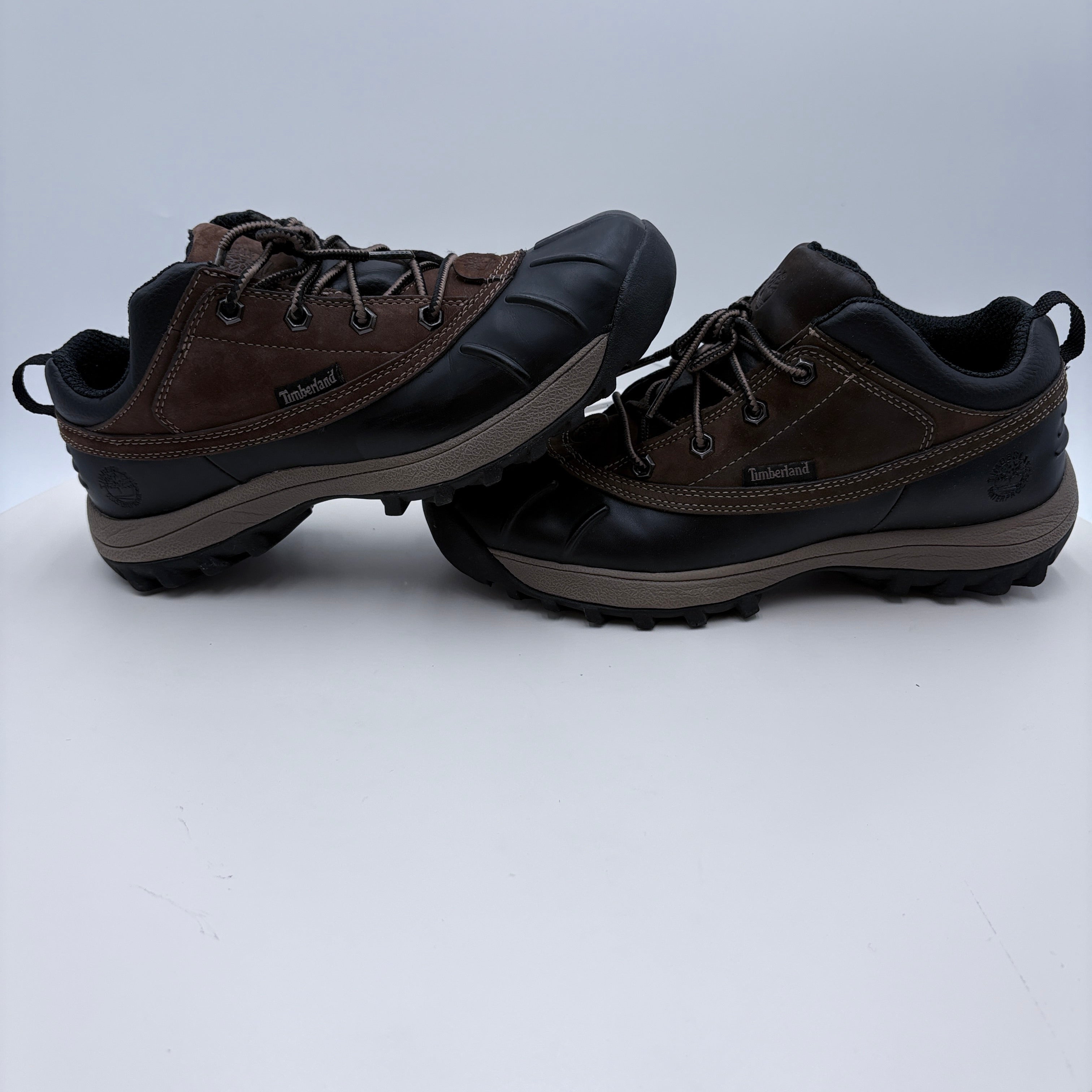 Timberland rain boots, leather and neoprene, like new in box